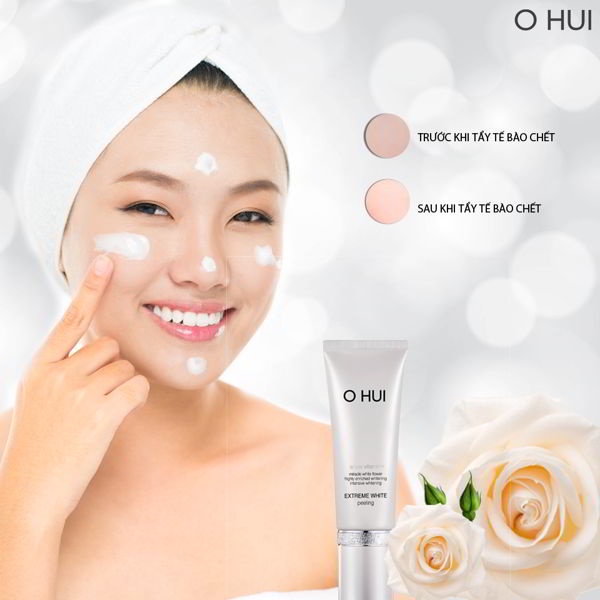 FULLSIZE Tuýp tẩy da chết OHUI White Extreme Bright Peeling 60ml.