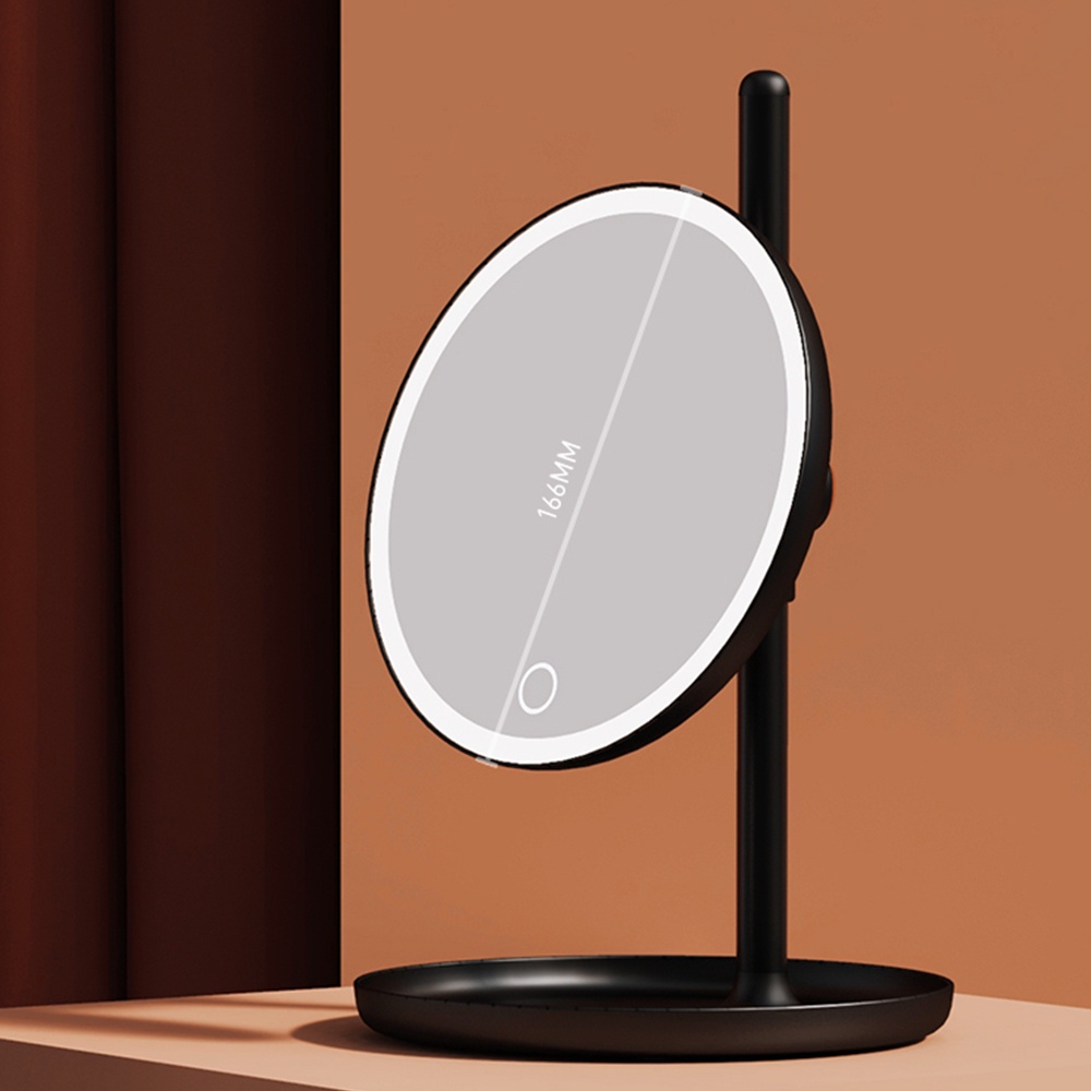 Gương trang điểm UARELIFFE với đèn led có thể điều chỉnh 2 cấp độ có khay đựng tiện dụng