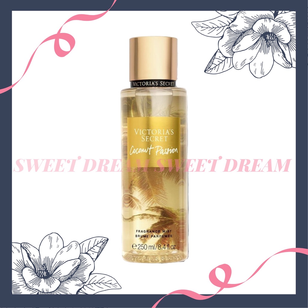 Xịt Dưỡng Thể Body Mist Victoria’S Secret Coconut Pasion 250m  #heobu