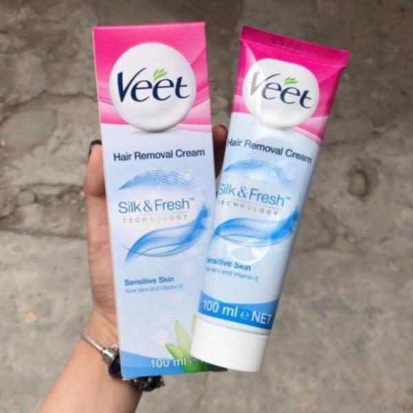 Kem Tẩy Lông Veet Pháp 100ml ⚡️𝑪𝒉𝒖𝒂̂̉𝒏 𝑪𝒉𝒊́𝒏𝒉 𝑯𝒂̃𝒏𝒈 ⚡️ Kem Tẩy Lông Chuẩn Chính Hãng