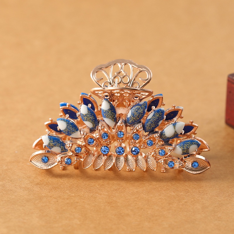 Kẹp Tóc Hình Hoa Đính Kim Cương Pha Lê Tinh Tế