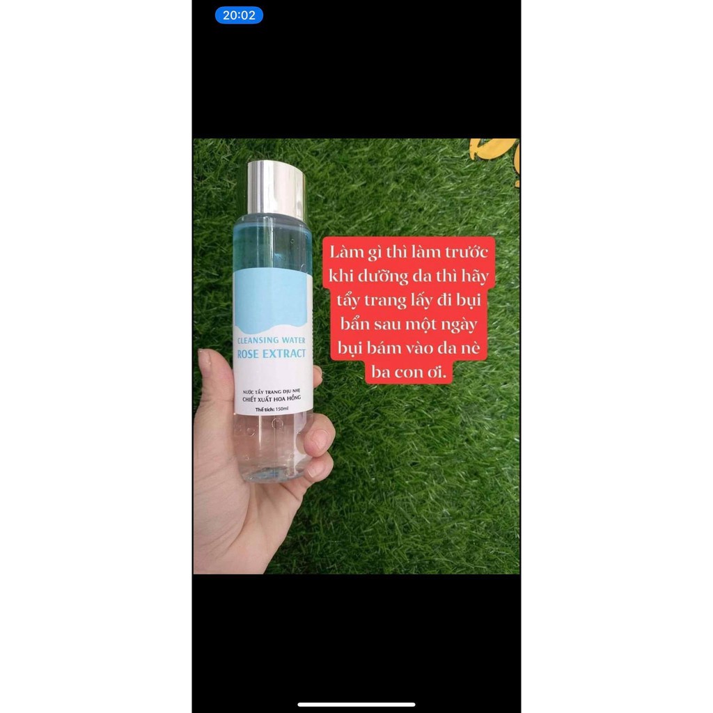 Nước tẩy trang ⚡ CHÍNH HÃNG ⚡ nước tẩy trang hoa hồng dịu nhẹ MH Beauty Spa làm sạch nhẹ nhàng bụi bẩn bám trên da | BigBuy360 - bigbuy360.vn