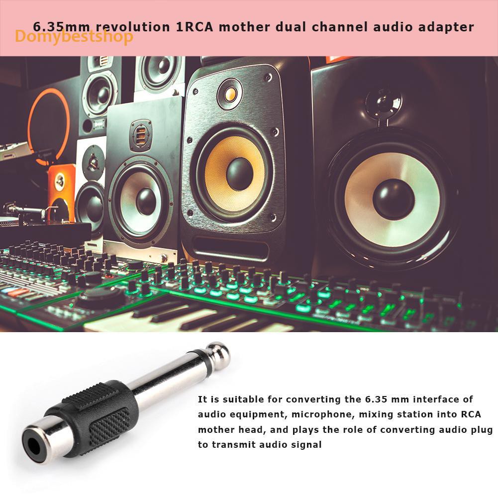 Set 2 Đầu Chuyển Đổi Âm Thanh Từ 6.5mm Sang Rca Chuyên Dụng | BigBuy360 - bigbuy360.vn