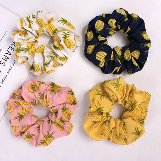 Dây cột tóc vải scrunchies màu xinh xắn