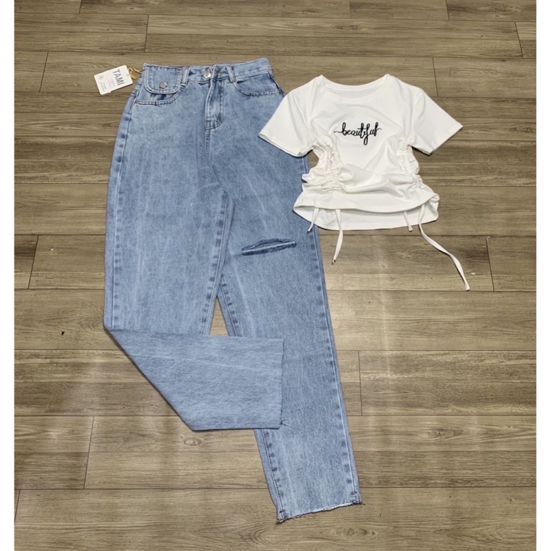 QUẦN JEANS BIGSIZE ✈️FREESHIP Quần baggy túi nắp bigsize size lớn 30 đến 35 Ms 111