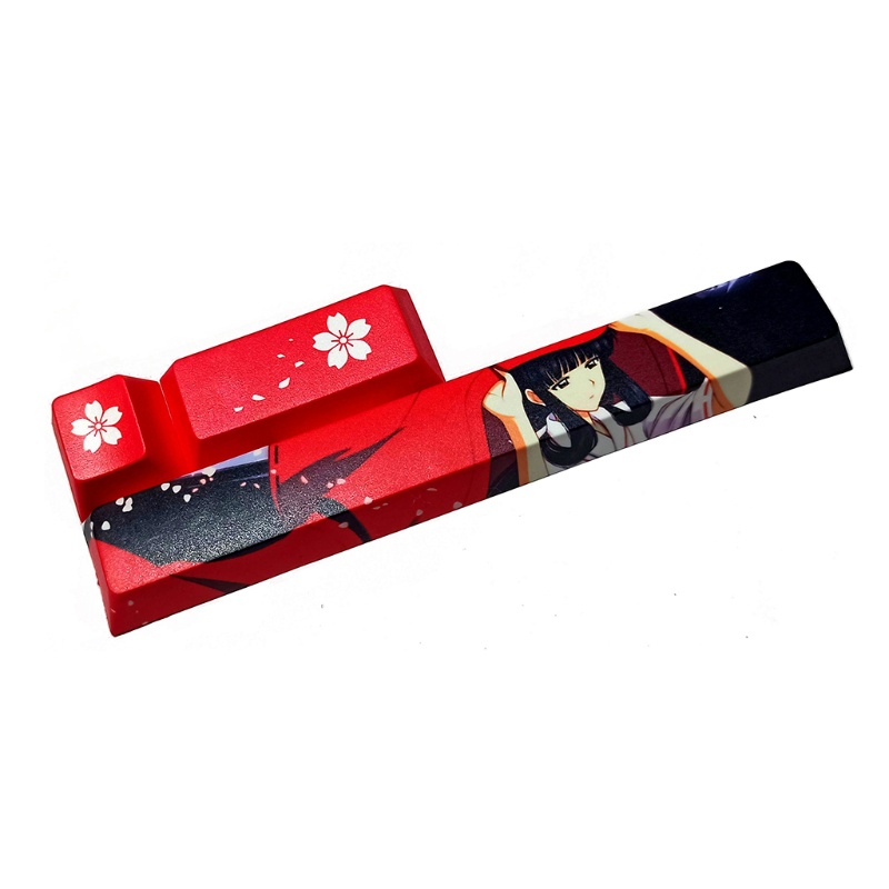 Bộ 3 nắp bàn phím cơ PBT 6.25U dạng Cherry Profile màu nhuộm