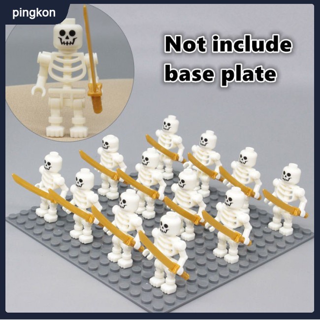 Tdg Bộ 12 Mô Hình Lego Chiến Binh Xương Người Trung Niên