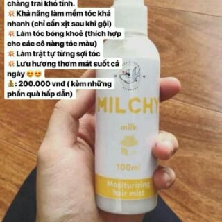 XỊT DƯỠNG VÁNG SỮA MILCHY