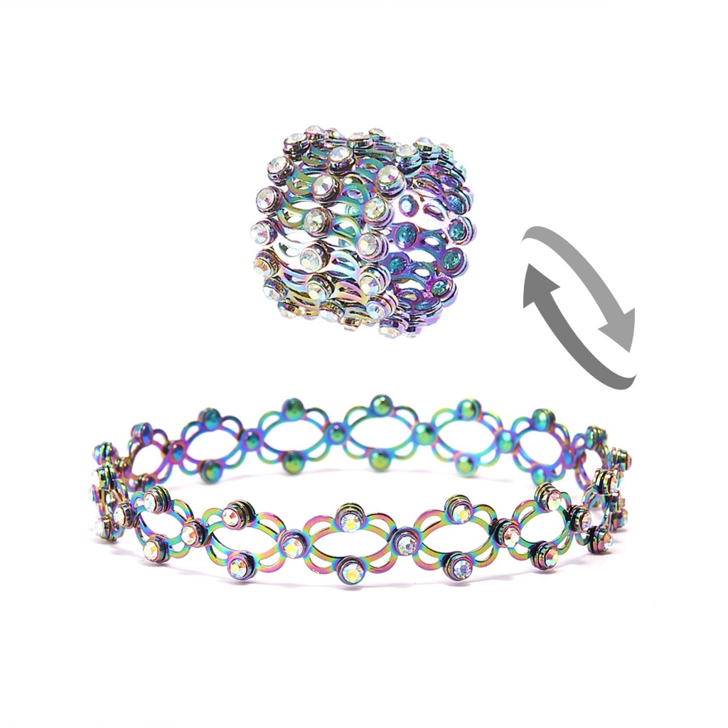 Vòng Đeo Tay Bằng Đồng Có Thể Thu Gọn 2 Trong 1 Chống Phai Màu