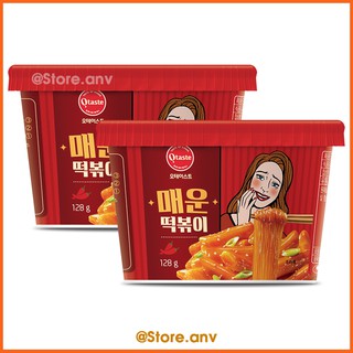 Combo 2 Hộp Bánh Gạo Topokki Sốt Cay Và Miến Sợi Otaste (128g/gói)