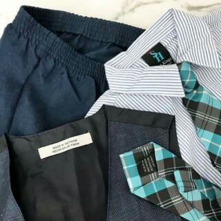 Set  bộ vest bé trai 4 món