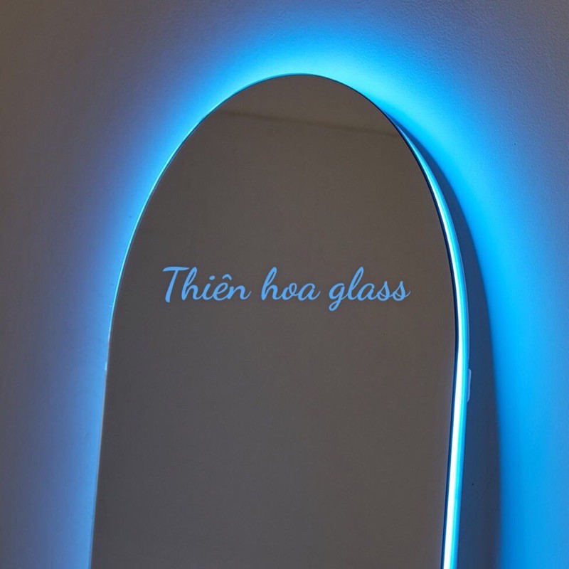 Gương toàn thân vòm có đèn led nhiều màu gương vòm trang trí cao cấp phát sáng
