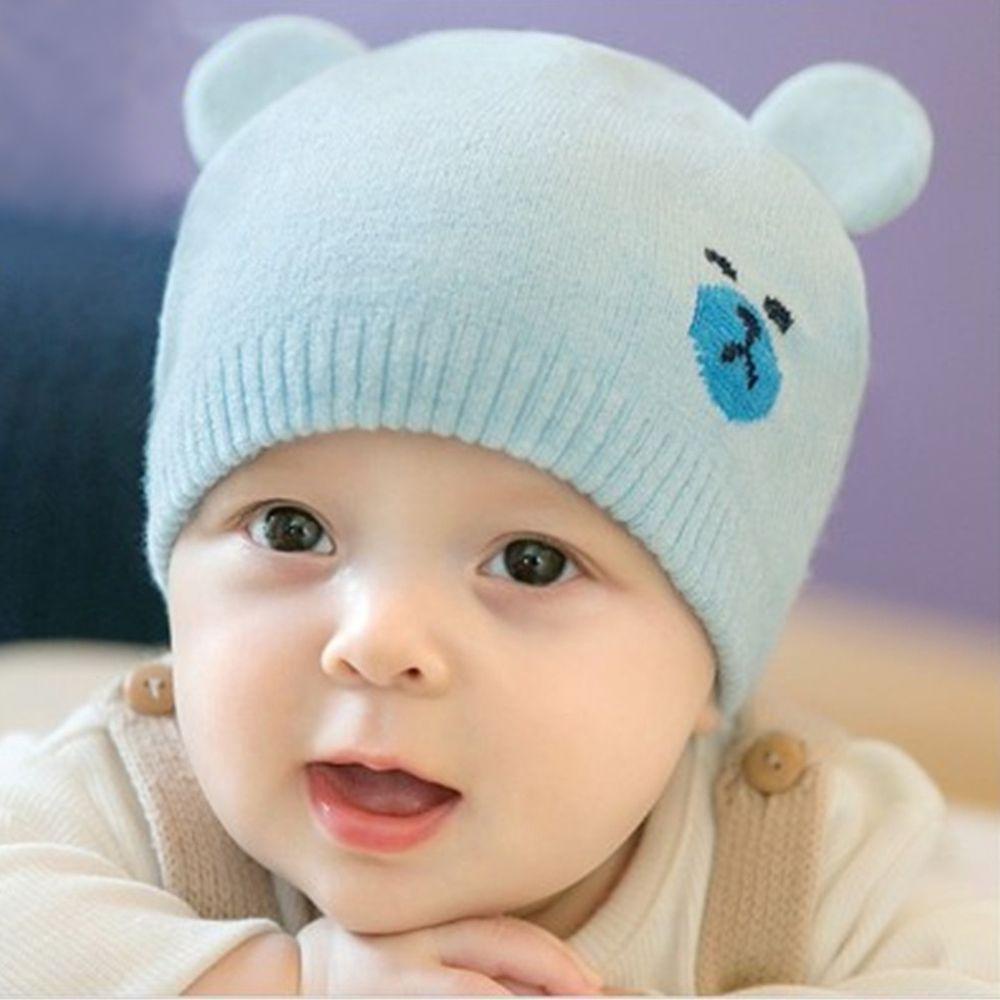 Mũ Dệt Kim Dày Dặn Mềm Mại Giữ Ấm Mùa Đông Cho Bé