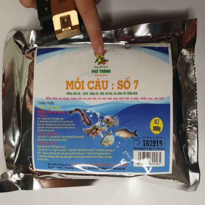 Mồi câu số 7, hãng mồi câu phú thành