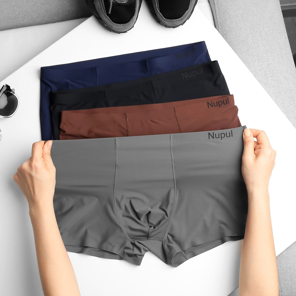 Quần Lót Nam Quần Sịp Boxer Nam NUPUL Vải Polyamide Nhẹ Thoáng Mát Co Giãn NUL03