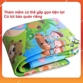 Thảm Maboshi Hai Mặt Nhiều Kích Thước, Thảm xốp cho bé Hai Mặt, Tấm Lót Sàn Chống Trơn Trượt
