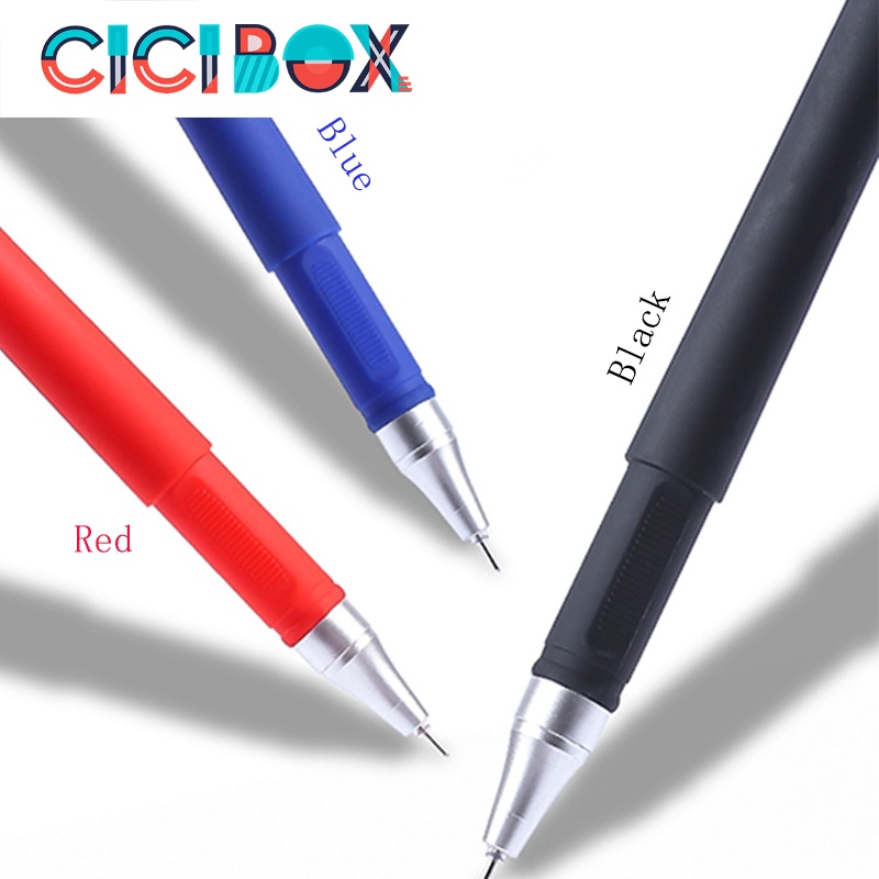 Bút bi nước văn phòng 0.5mm, bút bi nước TEST mực đều chữ đẹp ba màu xanh, đen, đỏ CICIBOX