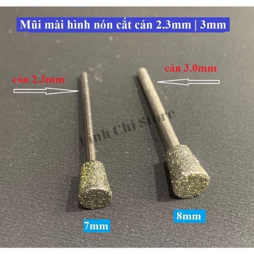 Mũi mài hình nón cắt cán 2,3mm/3mm