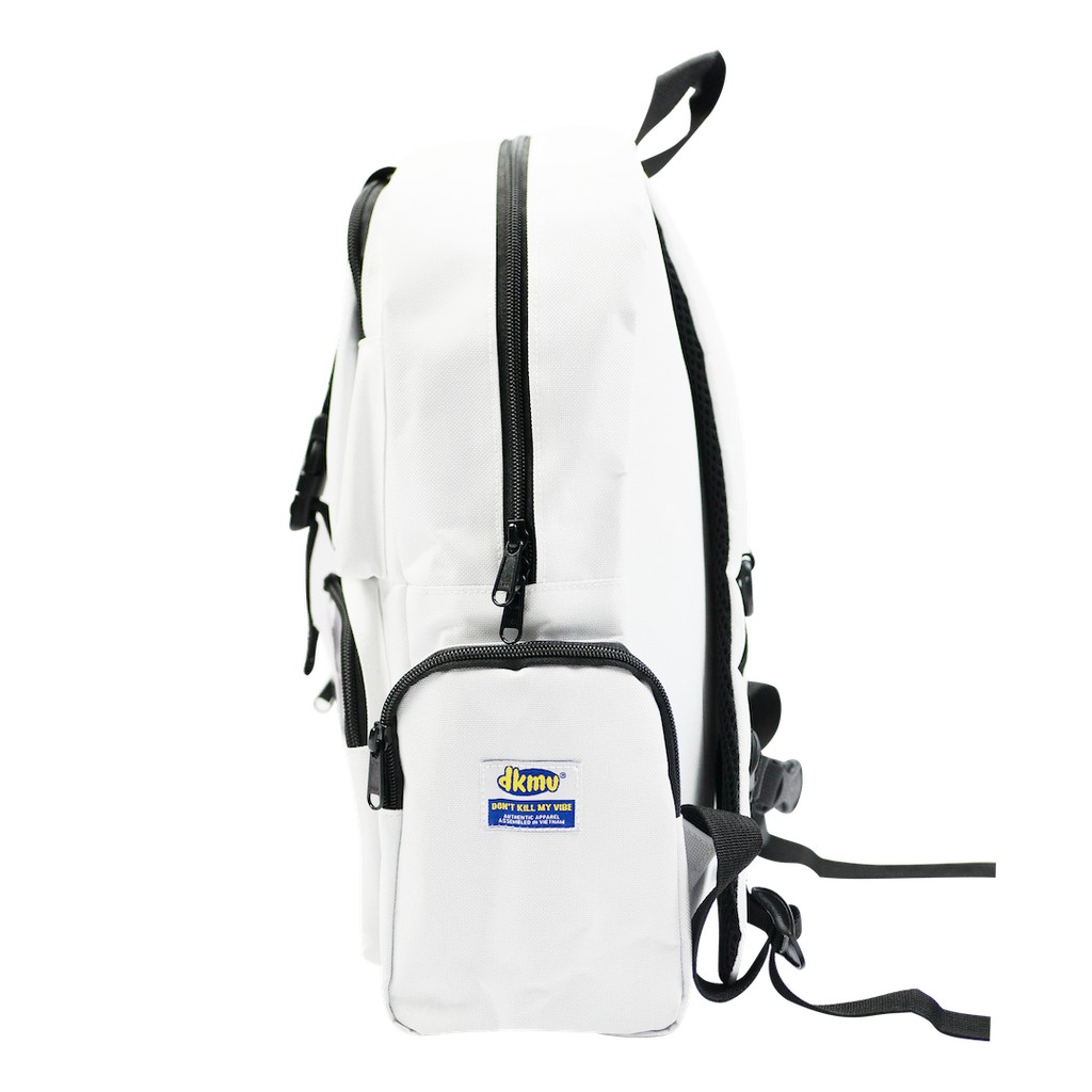 DKMV Balo Logo màu trắng tặng kèm Tote Don't Kill My Vibe | Logo Backpack - White