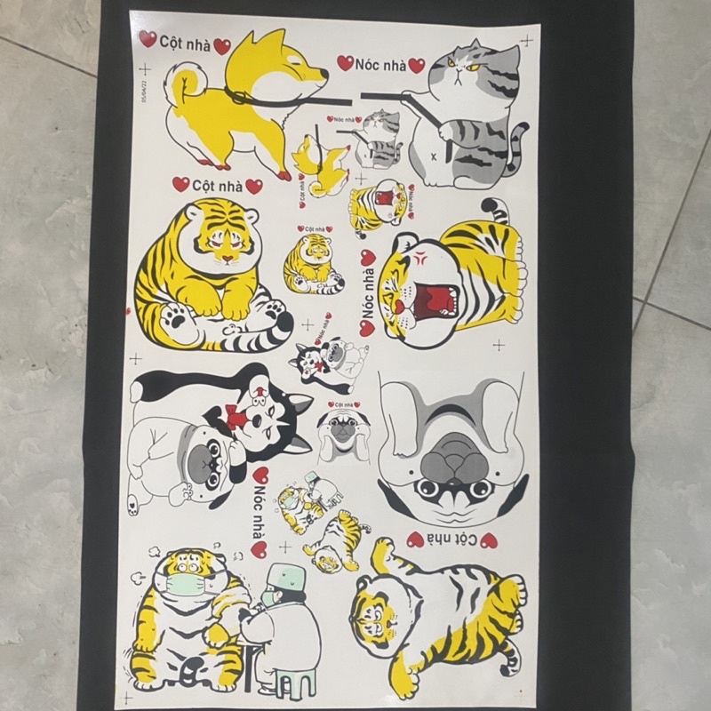 Sticker Doremon, Khủng Long, LV Dán Mũ Bảo Hiểm_Hình in sắc nét, màu sắc lung linh_Phụ kiện nón bảo hiểm cute shop