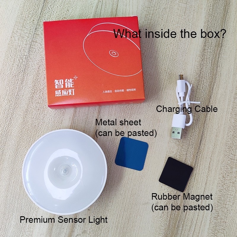 Đèn ngủ không dây cảm biến chuyển động sạc USB
