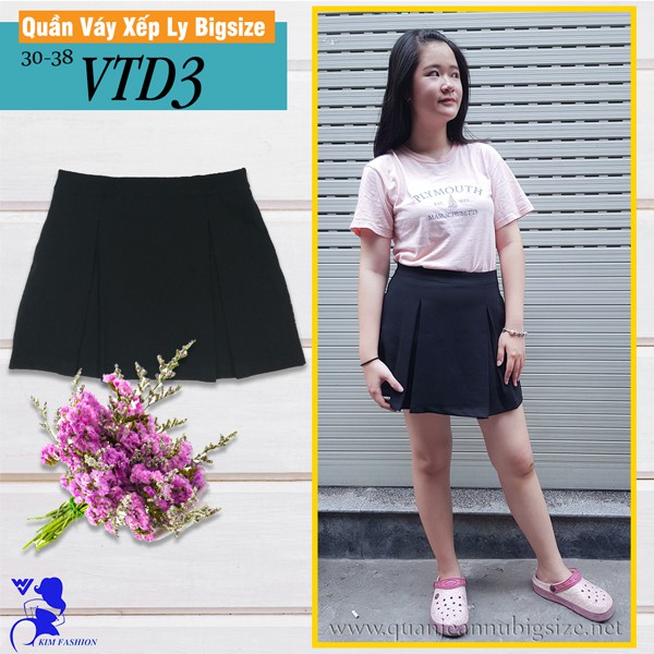 Quần Váy Xếp Ly Big Size VTD3 Size 30-38 | BigBuy360 - bigbuy360.vn