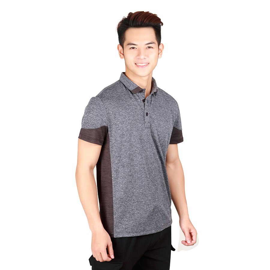 [Mã BMBAU50 giảm 7% đơn 99K] Áo polo nam màu ghi Narsis D9007