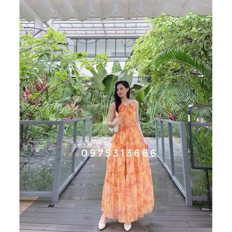 Đầm Maxi Cổ Yếm, Váy Maxi Lệch Vai V94, Chất Voan Mềm Mướt, Nhiều Màu Đính Hoa, Cho Dáng Dài Miên Man, Mẫu Hot Nhất | BigBuy360 - bigbuy360.vn