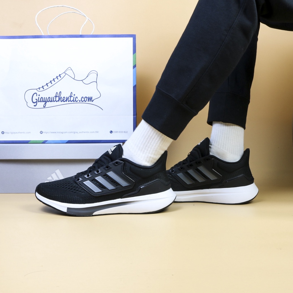 Giày Adidas nam EQ21 Run H00512 Đen