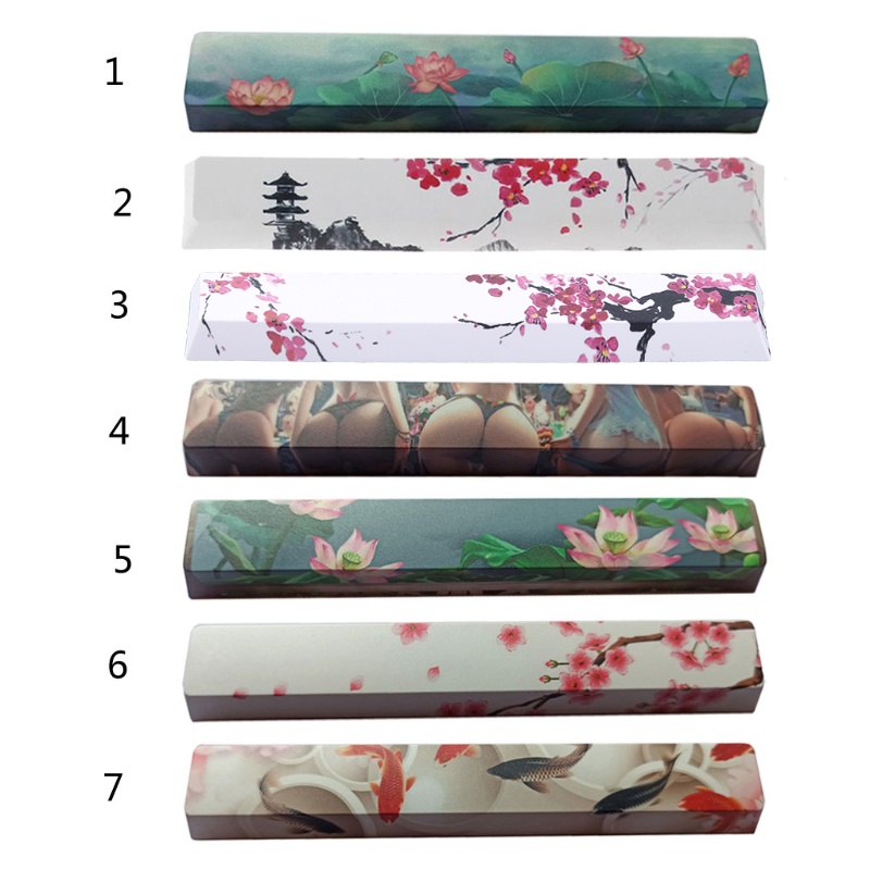 Nắp Đậy Phím Space / Bộ Nắp Đậy Phím PBT Nhuộm Màu Năm Mặt Dành Cho Bàn Phím Cherry Profile gk61 gk6