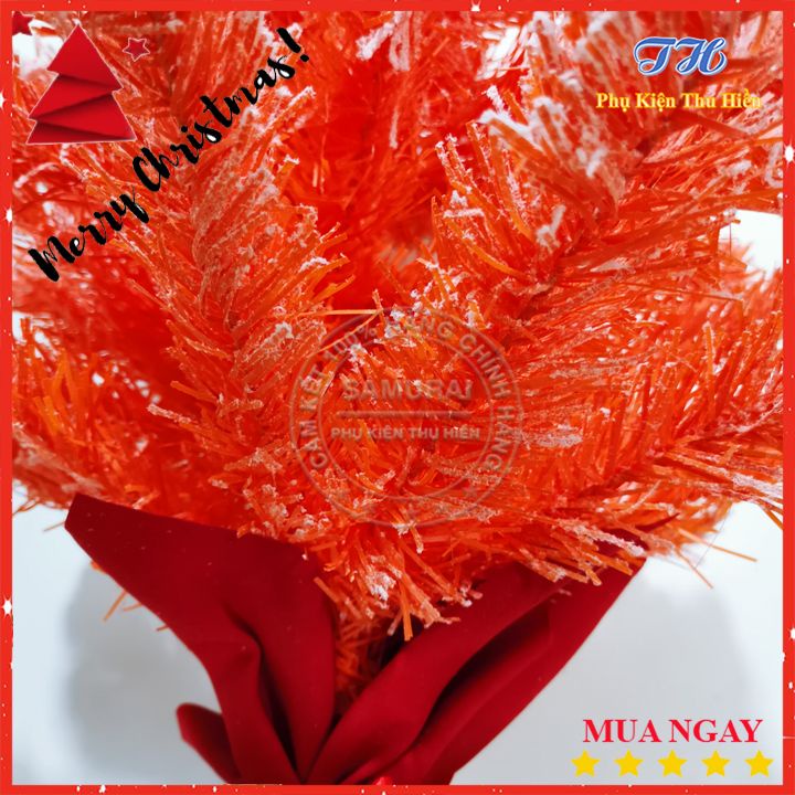 Cây thông noel mini để bàn kèm đèn led vàng không chớp 8m trang trí giáng sinh cho nhà cửa, phòng khách, phòng ngủ