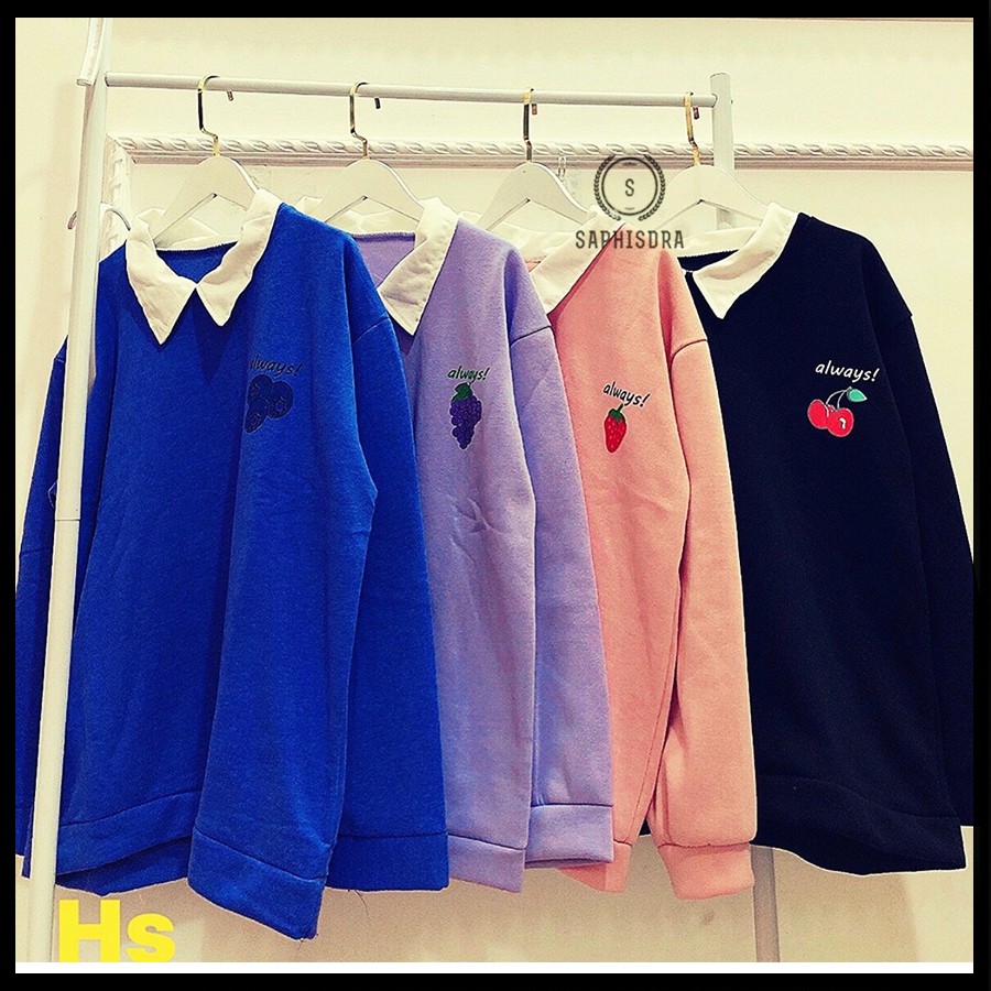 Áo Thun Sweater Nam Nữ Vải Nỉ Cao Cấp Áo Thun Tay Dài Unisex Thời Trang Đẹp [Form Rộng] - Saphisdra | BigBuy360 - bigbuy360.vn