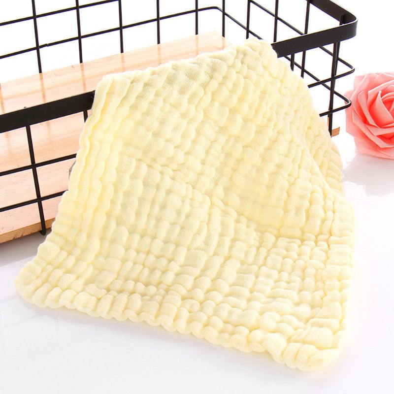 Set 5 khăn lau mặt hình vuông mềm mại dành cho em bé