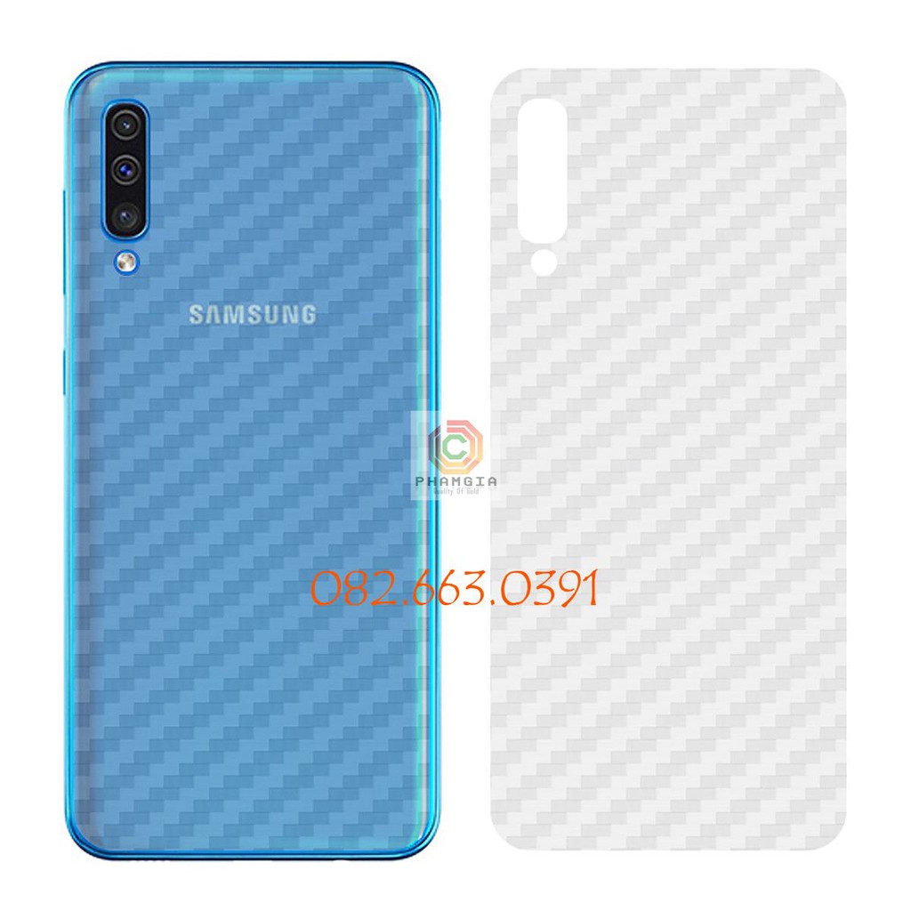 Miếng dán mặt lưng skin carbon Samsung Galaxy A60/ A70