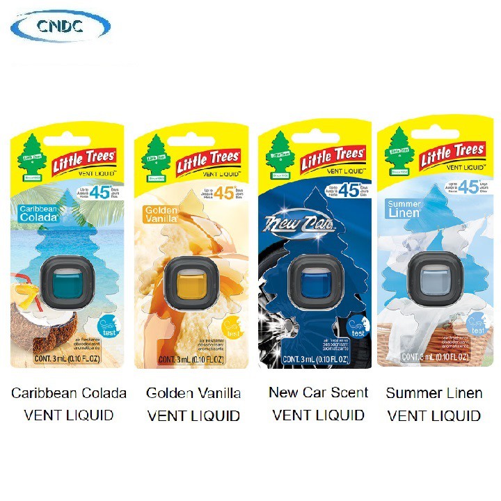 Nước hoa tinh dầu Little trees Vent Liquid kẹp thơm gài khe gió máy lạnh oto