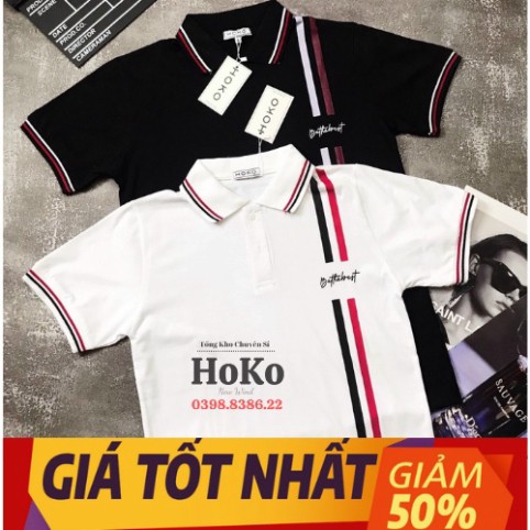 HOKO PoLo Nam , Áo Polo Nam Cổ Bẻ Chất Liệu Cotton Thoáng Mát Mặc Như Không Mặc
