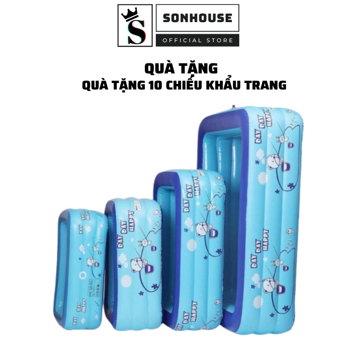 [ Quà tặng là khẩu trang] Bể bơi phao thành cao cho bé đủ cỡ từ 1m2-2m1 bảo hành lỗi 1 đổi 1