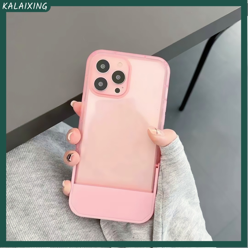 Ốp Điện Thoại Mềm Trong Suốt Có Giá Đỡ Vô Hình Cho iPhone 13 12 11 Pro Max 7Plus 8plus X Xr Xs Max