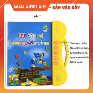 Sách Nói Điện Tử Song Ngữ Anh- Việt Giúp Trẻ Học Tốt Tiếng Anh- Cho Bé Từ 1- 7 Tuổi