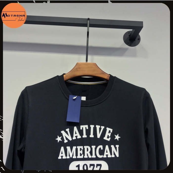 Áo nỉ sweater, Áo nỉ mỏng chất mịn kiểu dáng Hàn Quốc in NATIV mã NZ619