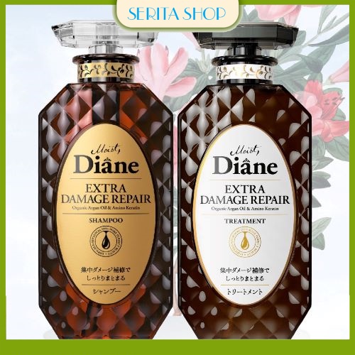 Dầu Gội Phục Hồi Tóc Hư Tổn Nặng Tinh Dầu Cao Cấp Nhật Bản MOIST DIANE 450ML