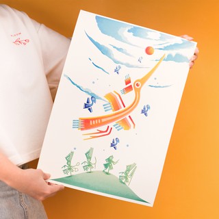 Poster tranh hình ảnh Chim Lạc