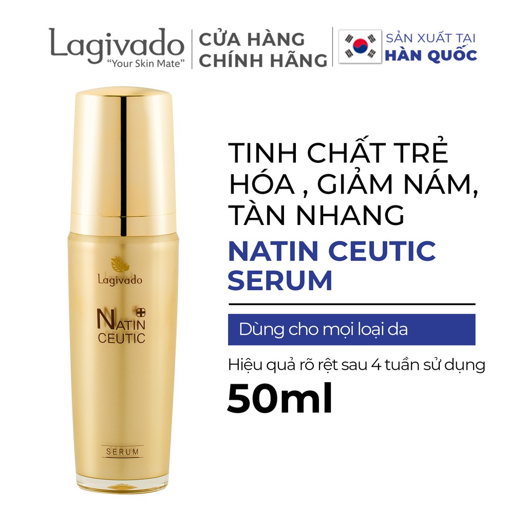 Serum dưỡng da mờ nám, chống lão hóa LAGIVADO Fragaria vesca 77,3%, Hydroxyethyl urea 6,4 % - 50ml