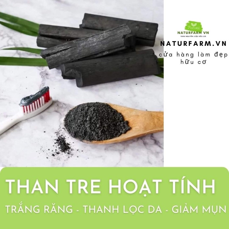 [300gr ] Bột than hoạt tính 100% Organic - trắng răng, thải độc tố cho da , Bột thiên nhiên handmade