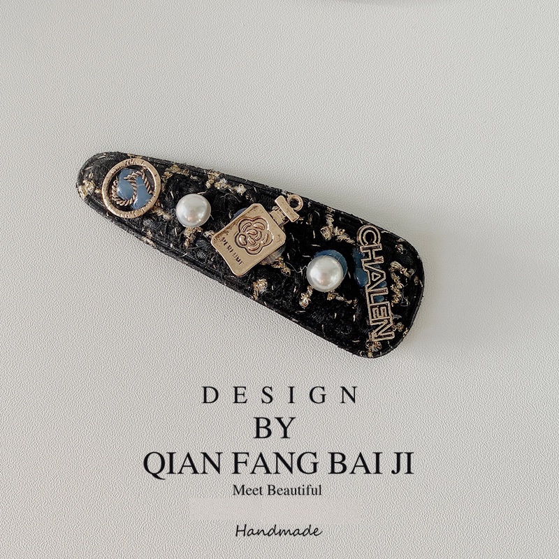 Kẹp tóc SeaGloca hình hoa trà đính ngọc trai phong cách Hàn Quốc cổ điển cho nữ