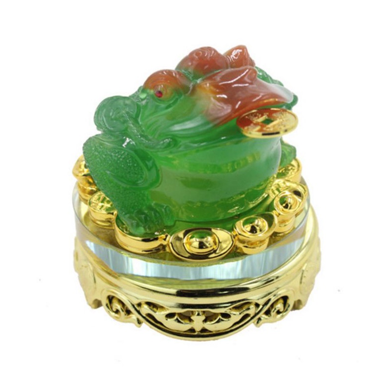 Tượng cóc ngậm đồng tien 11x11x13cm,,,