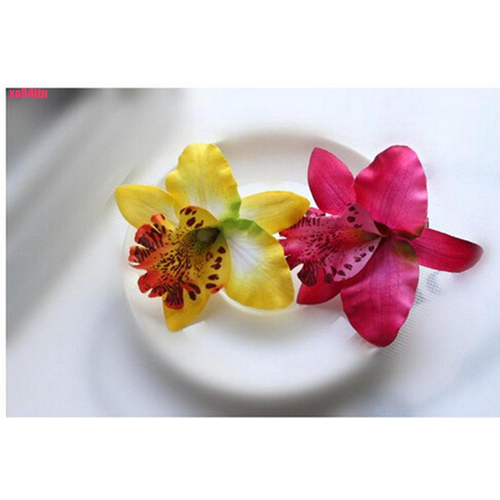 Kẹp Tóc Hình Hoa Phong Lan Nhiều Màu Sắc Cho Cô Dâu