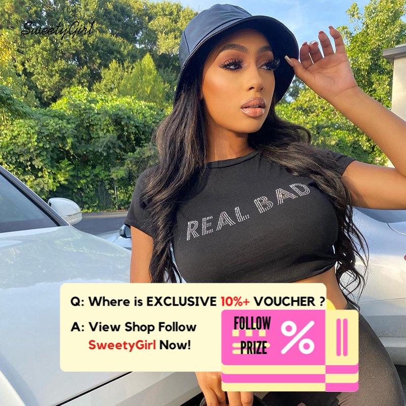 Áo Thun Croptop Tay Ngắn Cổ Tròn In Chữ Thời Trang 2022 Quyến Rũ Cho Nữ