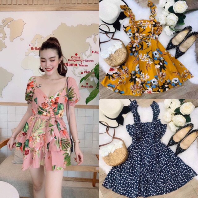🎀JUM LỤA GIẢ VÁY HOA🎀