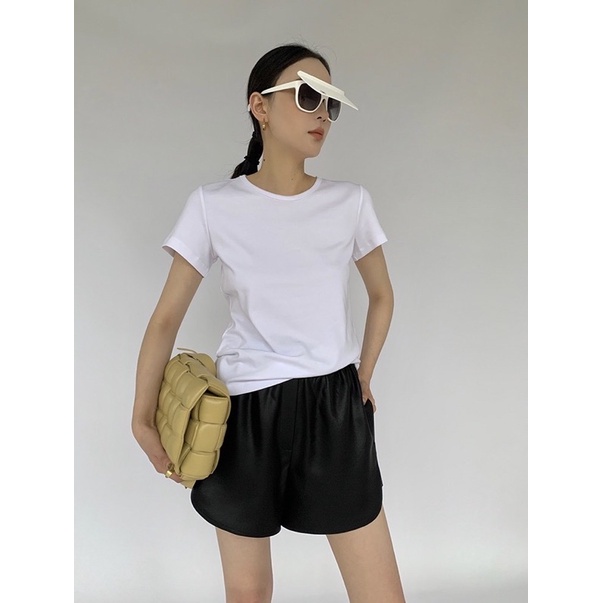 Áo thun ngắn tay DUDULAN cổ tròn dáng thường chất cotton - A60